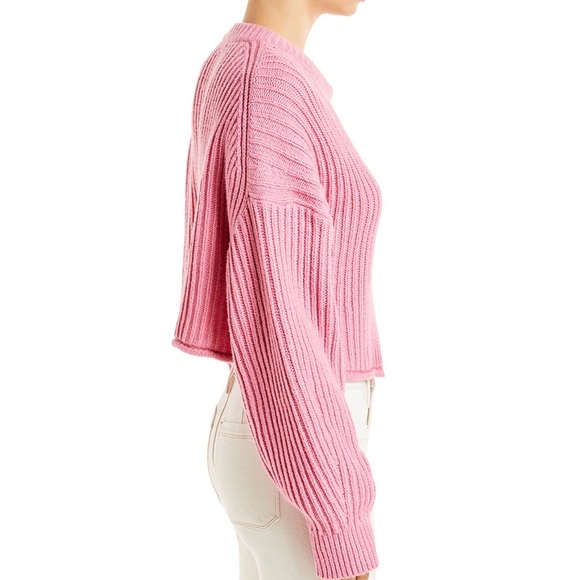 A.L.C. Lianne Sweater Pink Lady -
Ribbed Women's Sweater - Picture 6 of 11